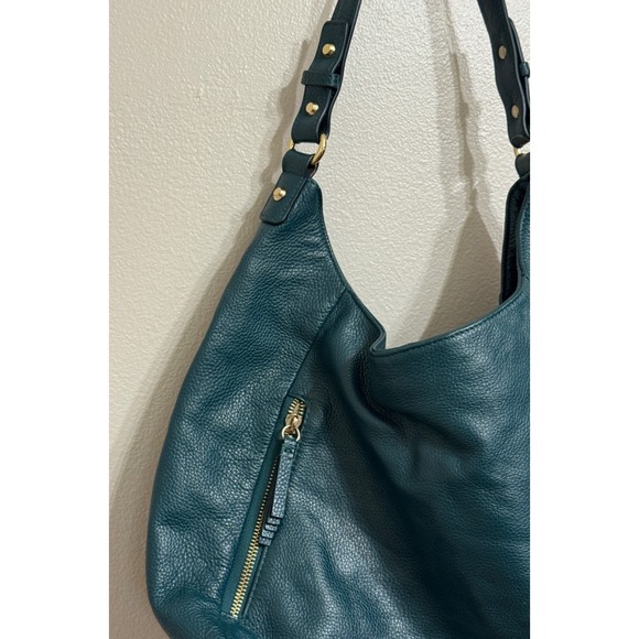 Ora‎ Delphine - Green Leather Sachel - Picture 4 of 8